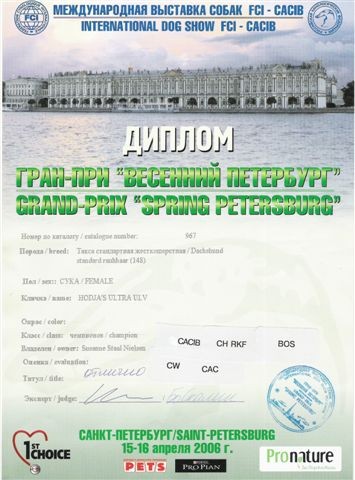 Ultra's russiske diplom